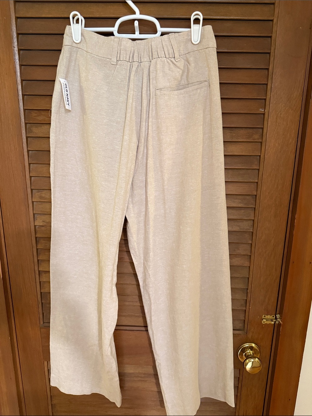 Old Navy Taylor extra high rise Wide-Leg linen blend Trousers - Picture 4 of 4